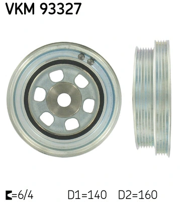 Belt Pulley, crankshaft (VKM 93327)