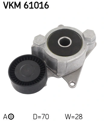 Tensioner Pulley, V-ribbed belt (VKM 61016)