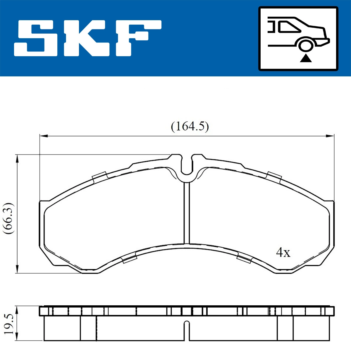 Brake Pad Set, disc brake (VKBP 90130)