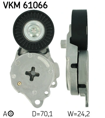 Tensioner Pulley, V-ribbed belt (VKM 61066)