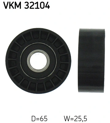 Deflection/Guide Pulley, V-ribbed belt (VKM 32104)