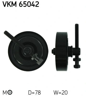Tensioner Pulley, V-ribbed belt (VKM 65042)