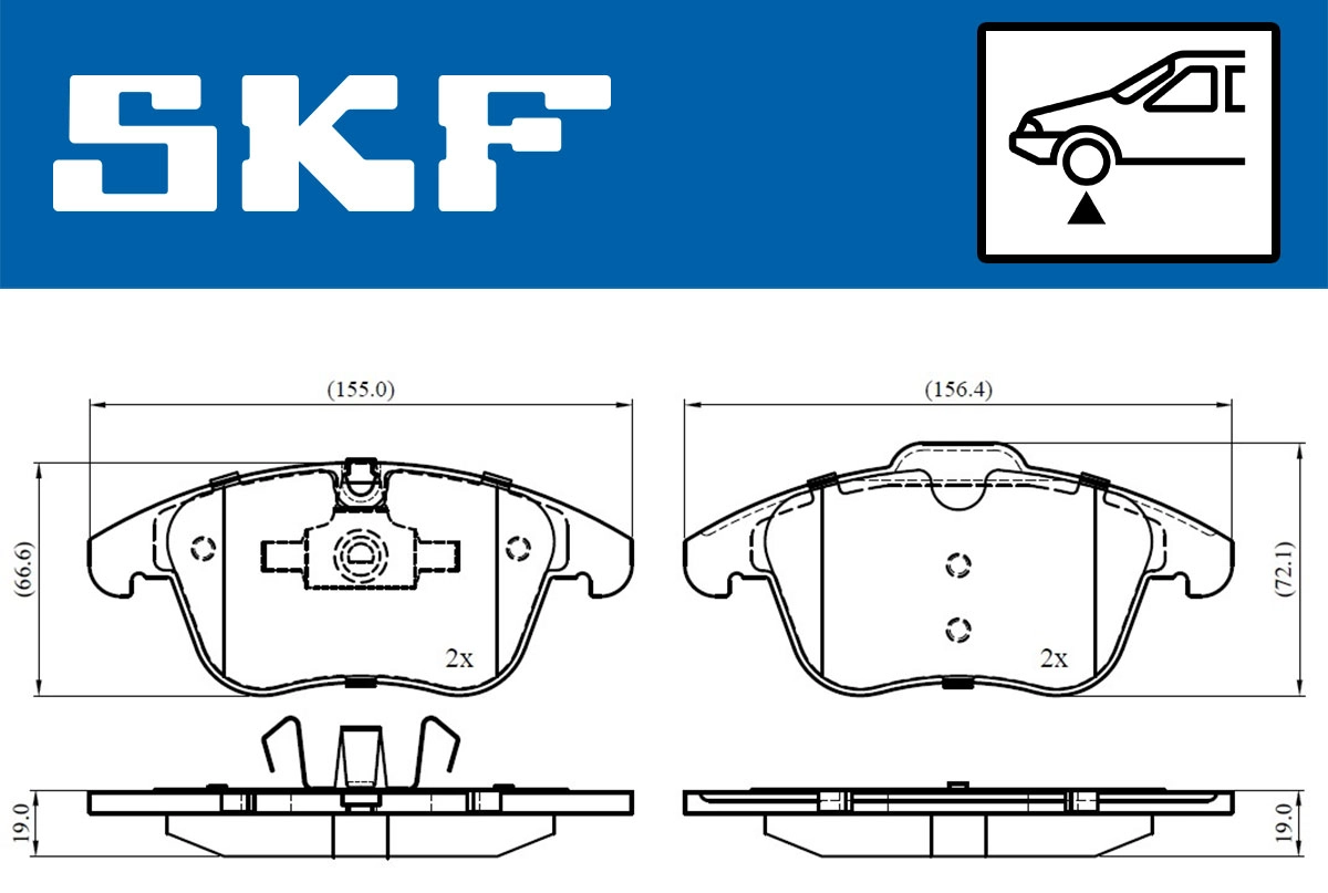 Brake Pad Set, disc brake (VKBP 80503)