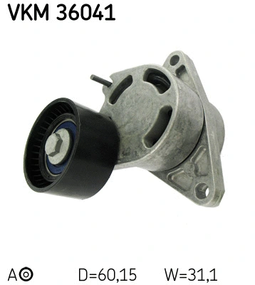 Tensioner Pulley, V-ribbed belt (VKM 36041)