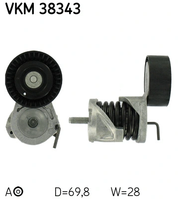 Tensioner Pulley, V-ribbed belt (VKM 38343)
