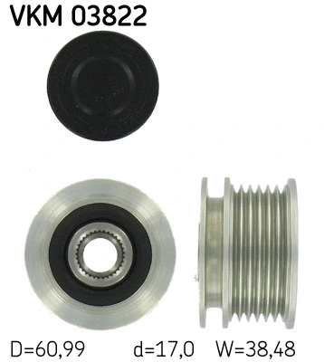 Alternator Freewheel Clutch (VKM 03822)