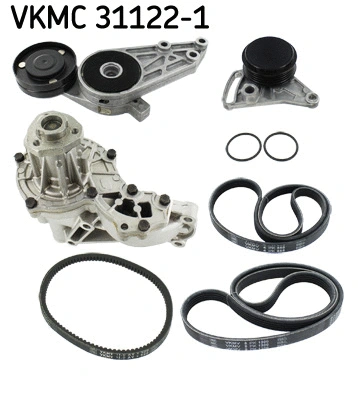 Water Pump + V-Ribbed Belt Kit (VKMC 31122-1)