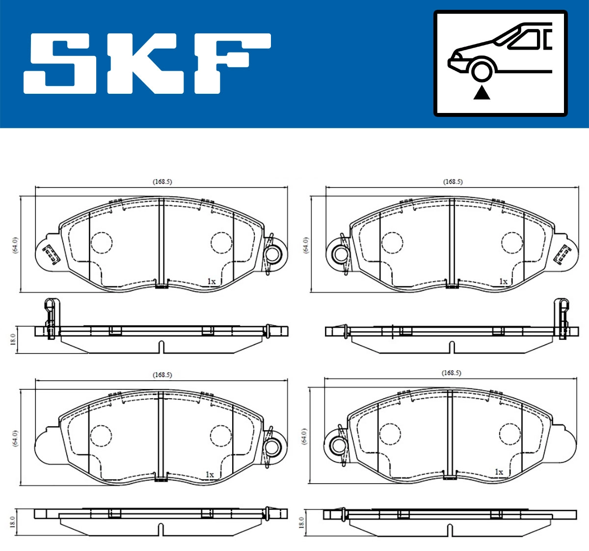 Brake Pad Set, disc brake (VKBP 80300 A)