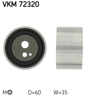Tensioner Pulley, timing belt (VKM 72320)