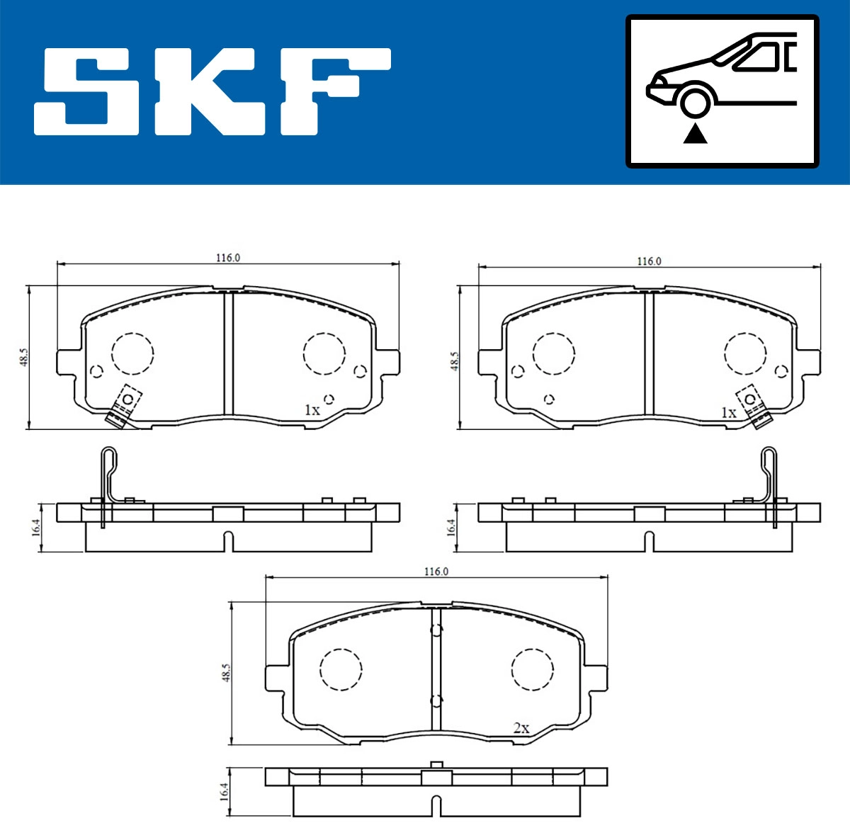 Brake Pad Set, disc brake (VKBP 80567 A)