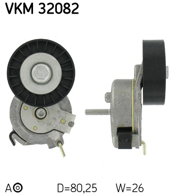 Tensioner Pulley, V-ribbed belt (VKM 32082)