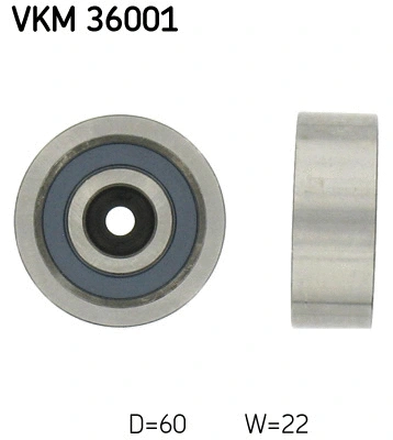 Deflection/Guide Pulley, V-ribbed belt (VKM 36001)