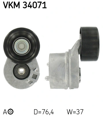 Tensioner Pulley, V-ribbed belt (VKM 34071)