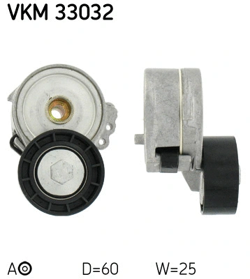 Tensioner Pulley, V-ribbed belt (VKM 33032)