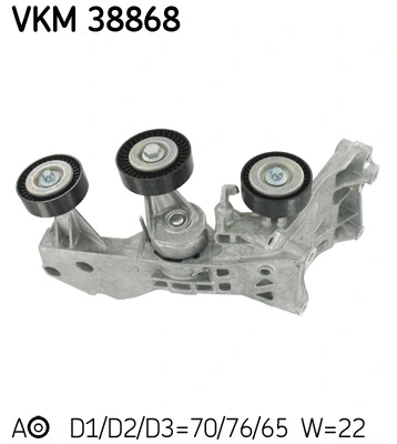 Tensioner Pulley, V-ribbed belt (VKM 38868)