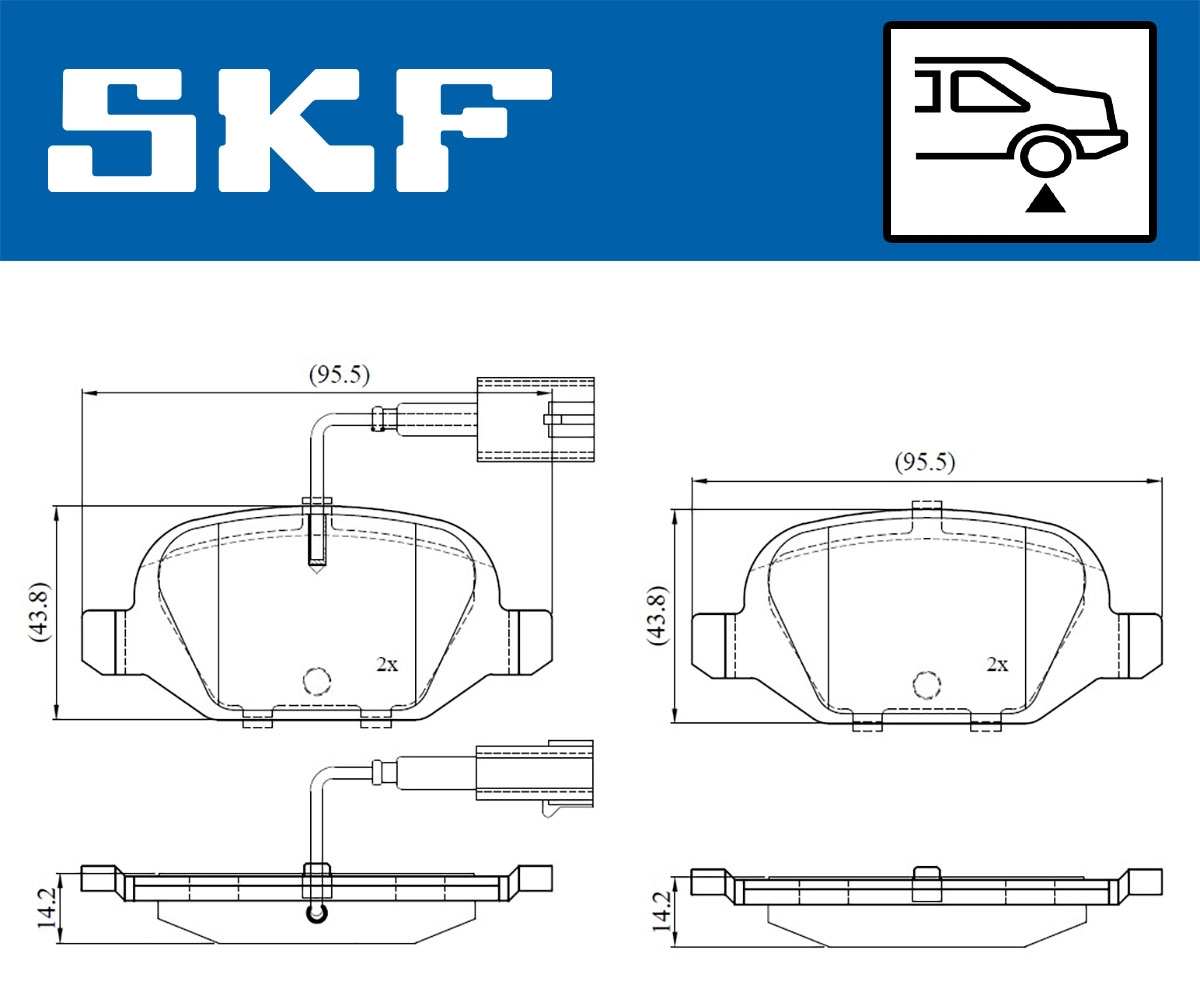 Brake Pad Set, disc brake (VKBP 90391 E)