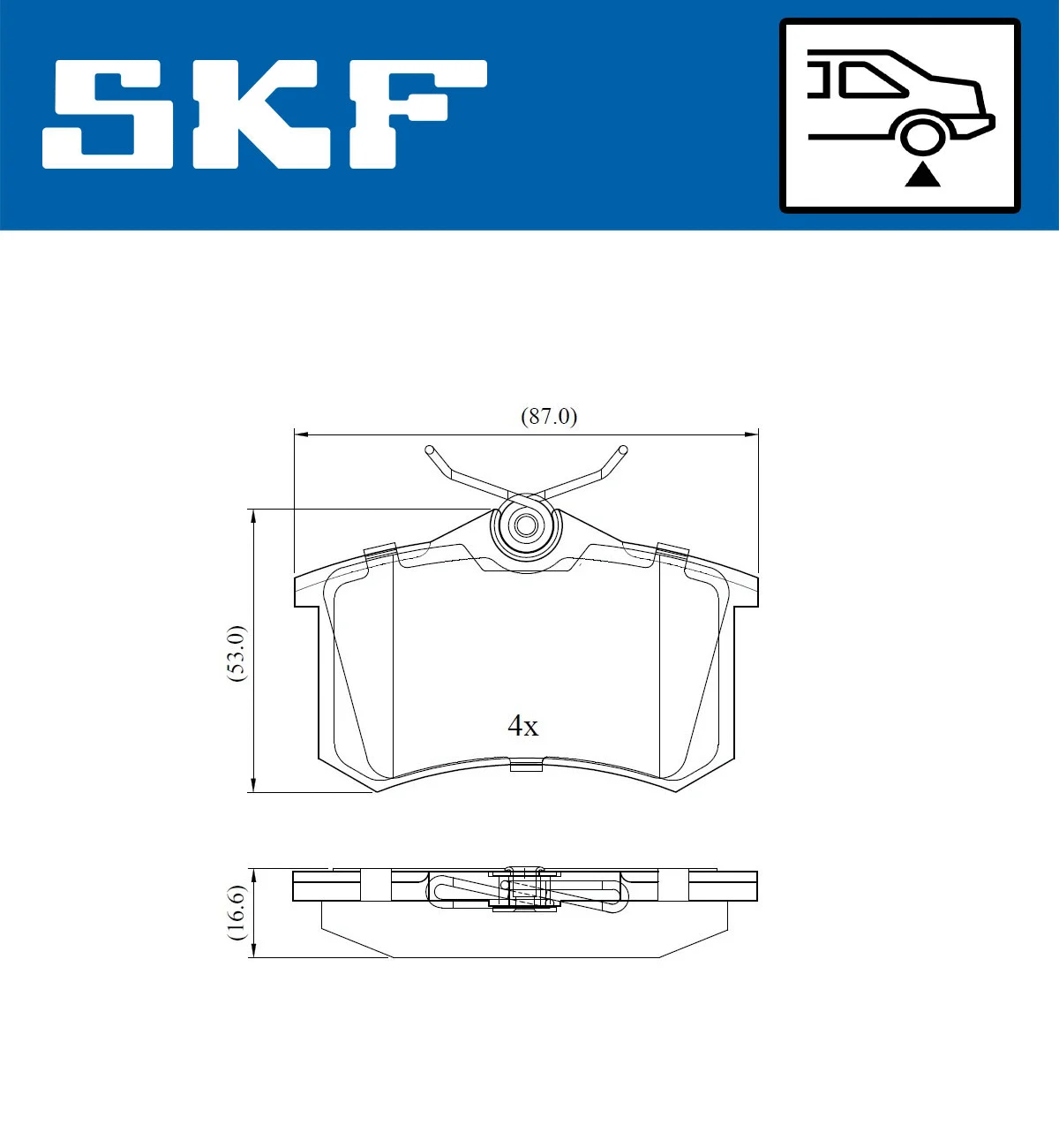 Brake Pad Set, disc brake (VKBP 90001)