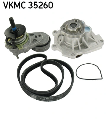 Water Pump + V-Ribbed Belt Kit (VKMC 35260)