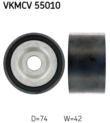 Deflection/Guide Pulley, V-ribbed belt (VKMCV 55010)