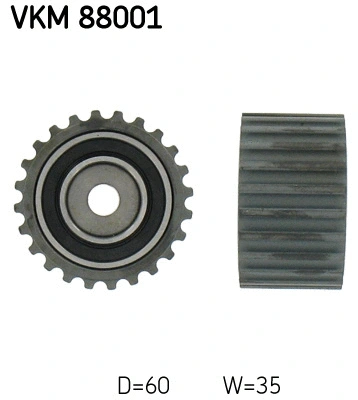 Deflection/Guide Pulley, timing belt (VKM 88001)