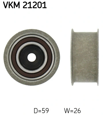 Deflection/Guide Pulley, timing belt (VKM 21201)