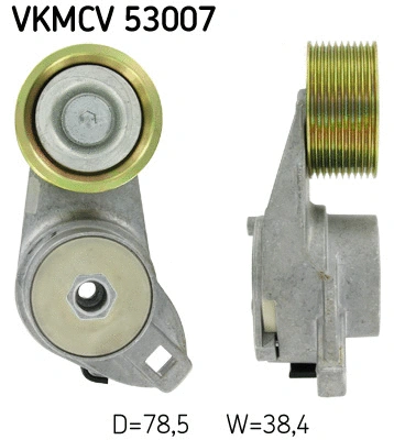 Tensioner Pulley, V-ribbed belt (VKMCV 53007)