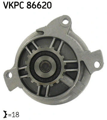 Water Pump, engine cooling (VKPC 86620)