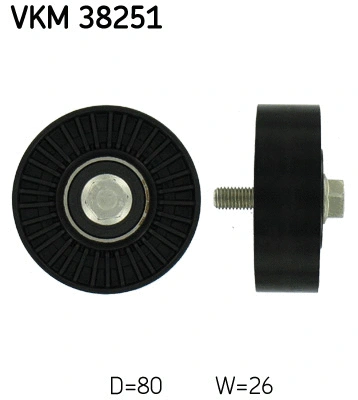 Deflection/Guide Pulley, V-ribbed belt (VKM 38251)
