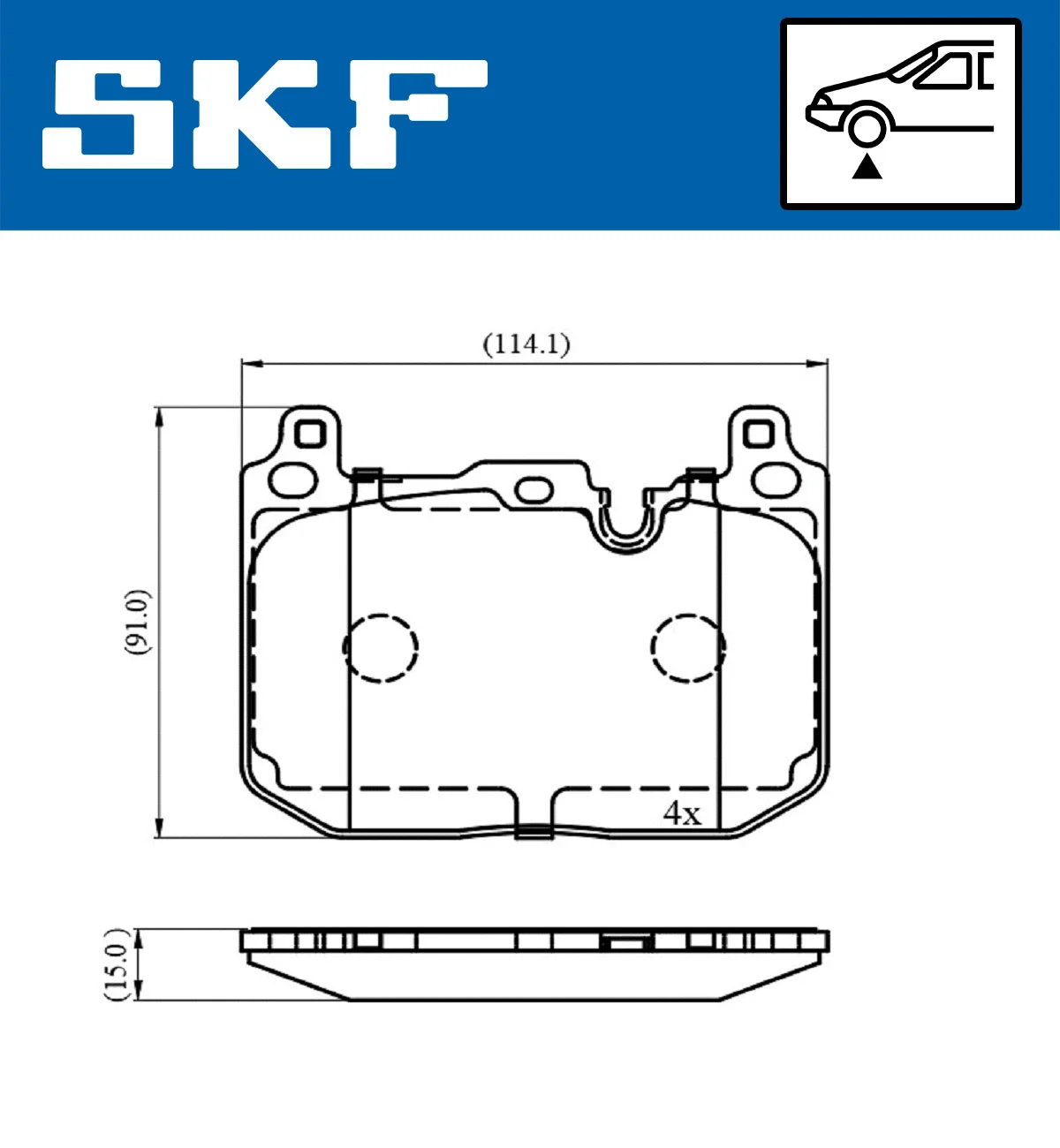 Brake Pad Set, disc brake (VKBP 80481)