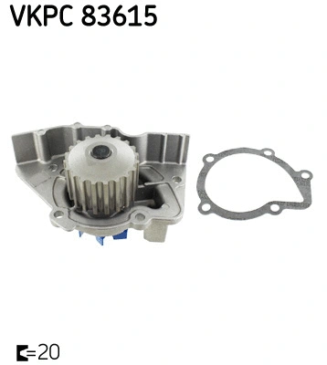 Water Pump, engine cooling (VKPC 83615)