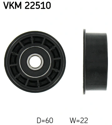 Deflection/Guide Pulley, timing belt (VKM 22510)