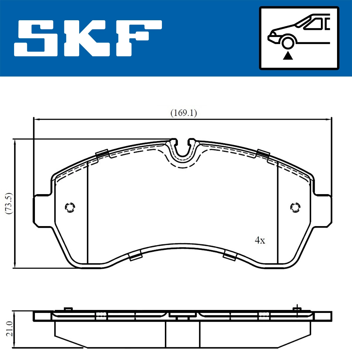 Brake Pad Set, disc brake (VKBP 80115)