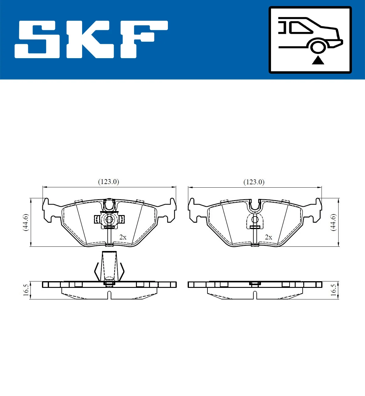 Brake Pad Set, disc brake (VKBP 90561)