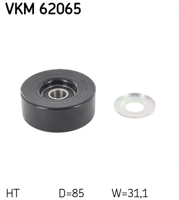 Tensioner Pulley, V-ribbed belt (VKM 62065)