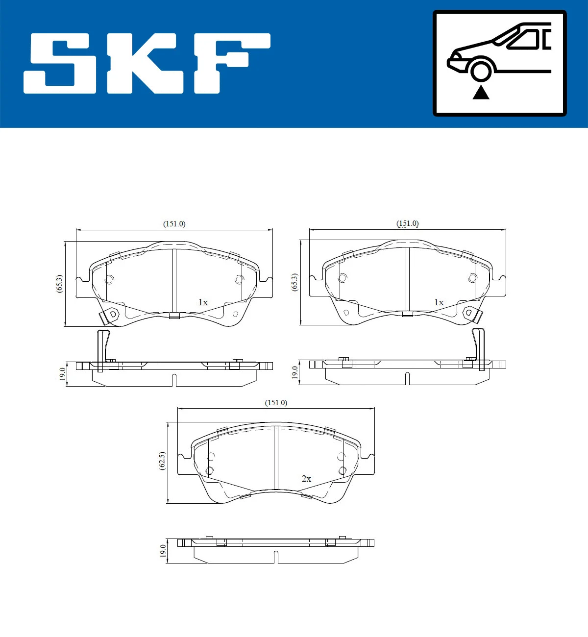 Brake Pad Set, disc brake (VKBP 80167 A)