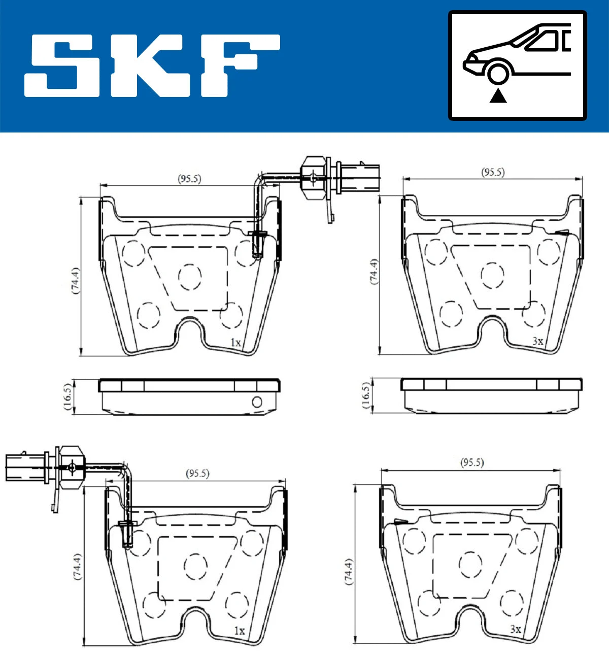 Brake Pad Set, disc brake (VKBP 80369 E)