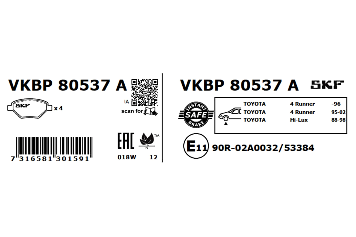 Brake Pad Set, disc brake