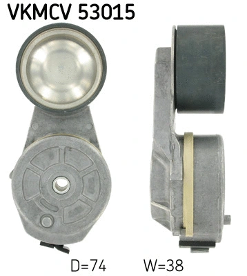 Tensioner Pulley, V-ribbed belt (VKMCV 53015)