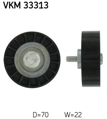 Deflection/Guide Pulley, V-ribbed belt (VKM 33313)
