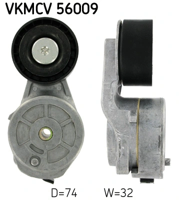 Tensioner Pulley, V-ribbed belt (VKMCV 56009)