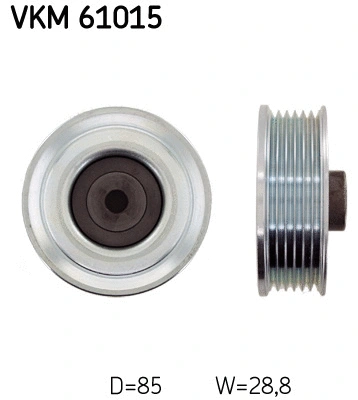 Deflection/Guide Pulley, V-ribbed belt (VKM 61015)