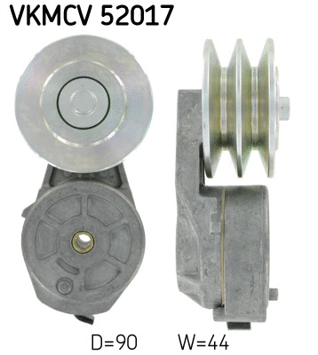 Tensioner Pulley, V-ribbed belt (VKMCV 52017)