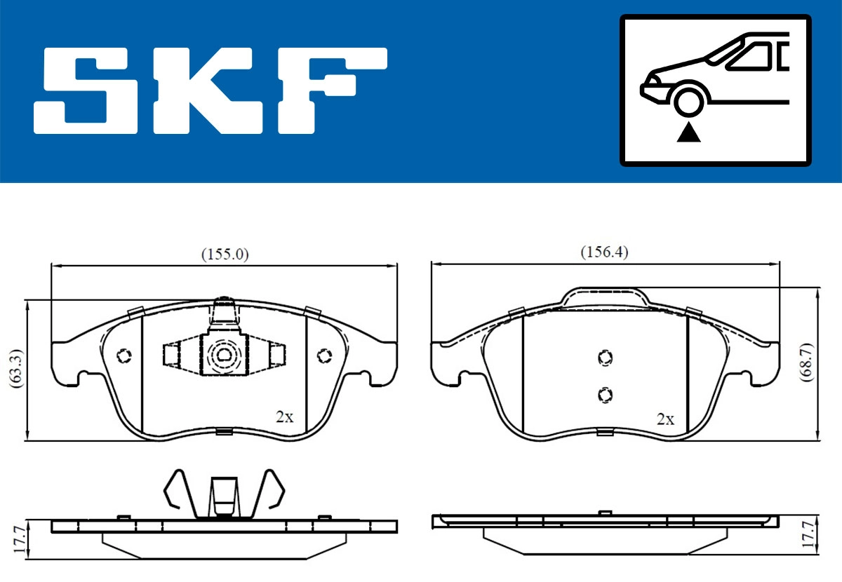 Brake Pad Set, disc brake (VKBP 80336)