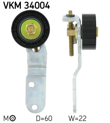 Tensioner Pulley, V-ribbed belt (VKM 34004)