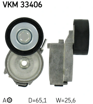 Tensioner Pulley, V-ribbed belt (VKM 33406)