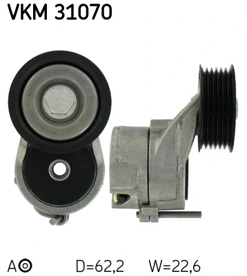 Tensioner Pulley, V-ribbed belt (VKM 31070)