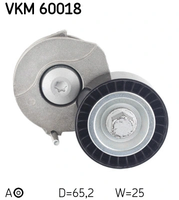 Tensioner Pulley, V-ribbed belt (VKM 60018)