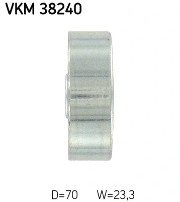 Deflection/Guide Pulley, V-ribbed belt