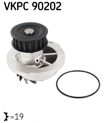 Water Pump, engine cooling (VKPC 90202)