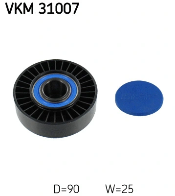 Deflection/Guide Pulley, V-ribbed belt (VKM 31007)